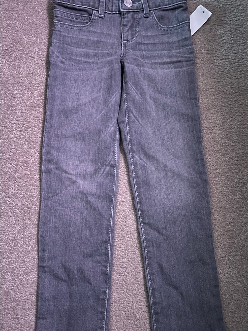 Girls GAP kids 5 slim NWT Grey Straight-Leg Jeans